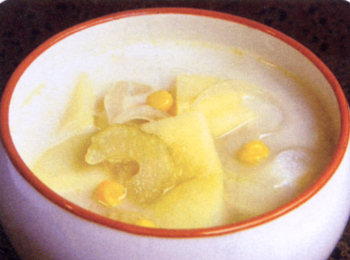 JAあわじ島の特産品レシピ「たまねぎとジャガイモのスープ」
